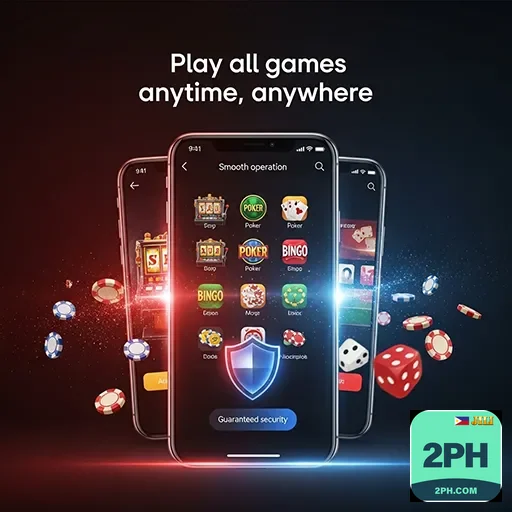 Person enjoying casino games on mobile app